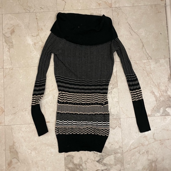 Arden B Striped Cowl Neck Sweater - Picture 3 of 10